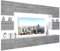 BELINI Wohnwand Vollausstattung Wohnzimmer-Set Moderne Schrankwand mit LED-Beleuchtung Anbauwand TV-Schrank Glamour Holz