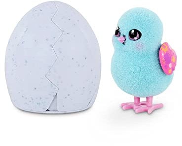 Little Live Pets Surprise Chick Küken; Niedliches, interaktives Küken zum Sammeln; zwitschert, klopft, schlüpft aus dem blauen Ei und hüpft herum