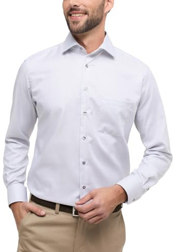 ETERNA, Langarm-Hemd Modern Fit Strukturiert