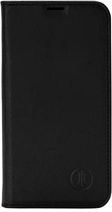 JT Berlin Bookcase Tegel Echtleder Hülle kompatibel mit Apple iPhone 14 Plus [Premium Flip-Case, Standfunktion, EC-Kartenfächer, Magnetverschluss] schwarz