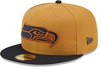 New Era Cap 59FIFTY Herren Basecap NFL NBA MLB Limited Edition (Seattle Seahawks Brown, 7 3/4)