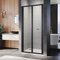 ELEGANT 700mm Black Bi-Fold Shower Door Enclosure Glass Reversible Folding Cubicle