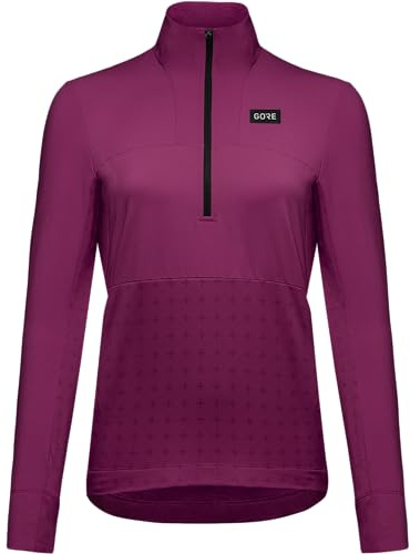 GORE WEAR Damen Trailkpr Hybrid 1/2-zip T-Shirt, Process Purple, 38 EU
