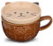 JNSMFC Cute Ceramic Cat Coffee Mug with Lid, Coffee Mug or Tea Mug for Cat Lovers, Funny Novelty Cat Breakfast Cups for Women, Friends, Children, Christmas, Birthday Gift, 300 ml
