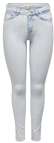 ONLY Damen Onlwauw Mid Bj692 Skinny-fit-Jeans, Blau, S / 32L EU