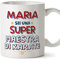 Mugffins Tazza Personalizzata in ceramica per MAESTRA DI KARATE donna 11 oz / 350 ml - In italiano - Sei Super - Idea regalo per compleanno, anniversario, natale, laurea
