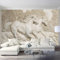 KoKoty Wallpaper 3D Soie Papier Peint Cheval blanc animal style relief-300 x 250 cm-Personnalisé 3D Poster Geant Mural fond décoration murale papier peint