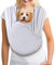 Porte-Chien de Transport PEUTIER, Mains Libres, Ajustable, Doux, Pour Chien et Chat, Métro, Extérieur, Voyage (Gris, M)