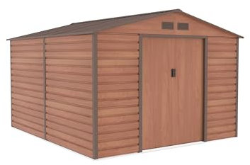 Gartenhaus G21 GAH 884-277 x 319 cm, Braun, Schuppen für einen Mast, Gerätehaus - einfache Montage, 8,8m²