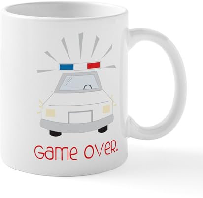 CafePress Game Over Mug 11 oz (325 ml) Ceramic Coffee Mug