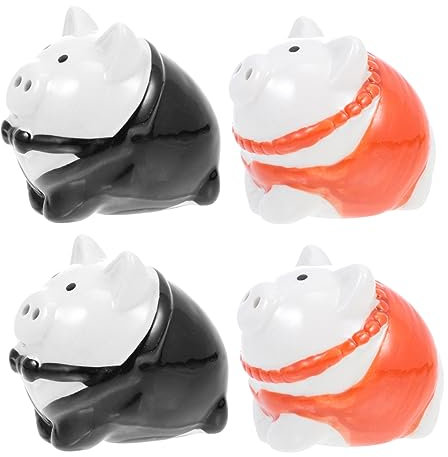 Garneck Arbeitsplatte Schwein Handwerk Gewürz Streuen Jar Keramik Tiere Würze Jar Pfeffer Set Küche