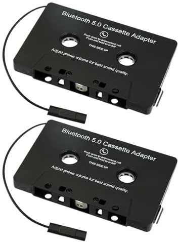 VUIUYOIES Cassette Adapter For Car Stream Music And Calls On Go Making Driving Jour Ney No Longer Boring. Cassette Player, 2pcs