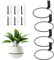EASYKEENECOM Wall Plant Pot Holder,Wall Planters for Indoor Plants, Foldable Heavy Duty Metal Wall Mounted Flower Pot Ring Holder Plant Hanging Bracket for Home or Garden (4 Pack)