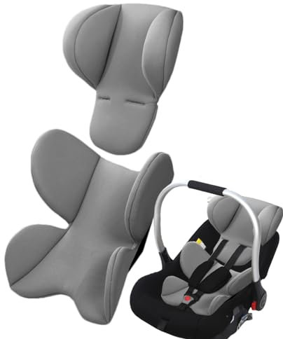 Sitzverkleinerer Für Hochstuhl | Extra Weiches Autositz-Einsatzkissen | Sitzverkleinerer Babyschale | Neugeboreneneinsatz Babyschale | Kopf Und Körperstütze Für Babyautositze