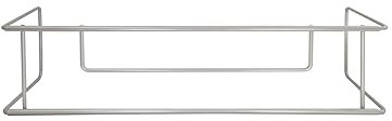 CM Garden - Balconcillo para Macetas, Portamacetas Ventana, Protector de macetas Ventana, Extensible 62-101 cm, Acero Lacado, Gris Plata | Incluye Tornillería