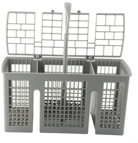 Niceminiwall General Dishwasher Cutlery Basket, Cutlery Cage Dishwasher Basket With Handle & Lid compatible with For Bosch For Siemens For Bauknecht Dishwashers