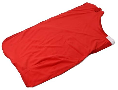 Qukaim Pferdedecke, warmes bequemes Schutzlaken für kleine mittelgroße Pferde, modisches rotes Design, exquisite Details, Pferdemantel, 150 x 100 cm