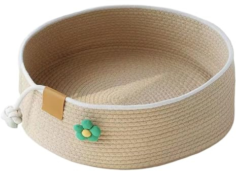 Cuccia Per Tiragraffi Rilassante Medio Grande Interno | Cesto Intrecciato Dormiente Per Gatto Medio Camera Soggiorno Davanzale Divano Auto Inverno