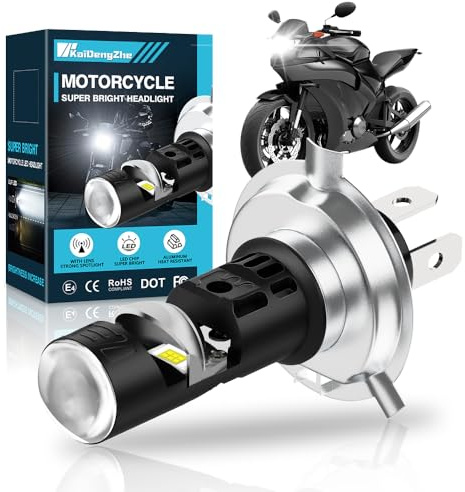 KaiDengZhe H4 LED Headlight Bulb, 1PCS HB2 9003 LED Bulbs with Mini Projector Len Solve Astigmatism Problem 30W 6000K 5000LM Plug Play H4 Headlight Conversion Kit for Scooter Motorbike