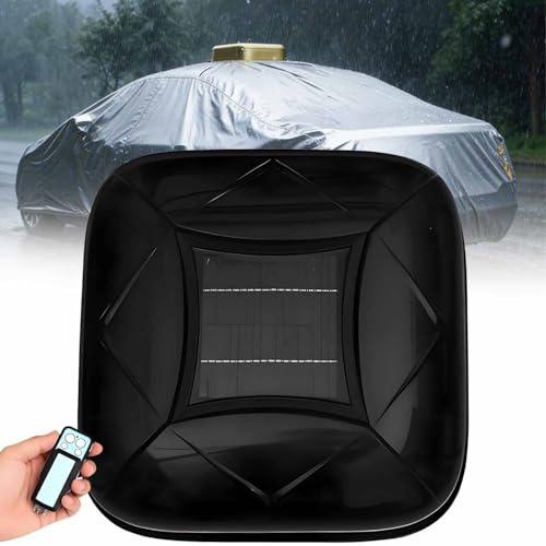 UORDBY Telo copriauto Automatico a energia Solare, Telo copriauto con Telecomando, Telo copriauto Elettrico Retrattile Automatico, Design Pieghevole rapido, per Auto, SUV e Pickup Black-2XL
