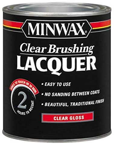 Minwax Brushing Lacquer 155000000, Quart, Clear
