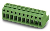 PHOENIX CONTACT MSTBP 2,5/10-ST-5,08 Leiterplattenstecker, Grün, 2.5 mm² Nennquerschnitt, 10 Anschlüsse, MSTBP 2,5/..-ST, 5.08mm Rastermaß, 50 Stück