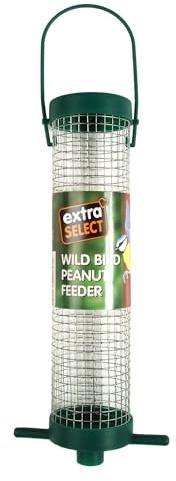 Extra Select Peanut Feeder 18cm – Rust-Resistant Wire Mesh – Wild Bird Feeder with Hanging Loop