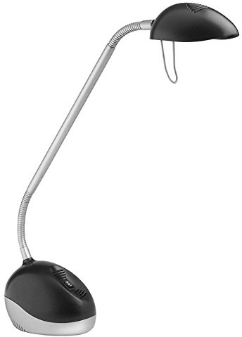 Alba Halox LED Desk Lamp 35/50W with UK Plug Black/Grey LEDX N UK