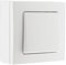 Zenitech - Interruttore Va & Vient 10A - Apparecchiatura Elettrica Senza Viti Apparenti - Compatibile Con Modanature Standard - Fissaggio Facile - Norme NF e CE - Bianco - Pronto Da Installare