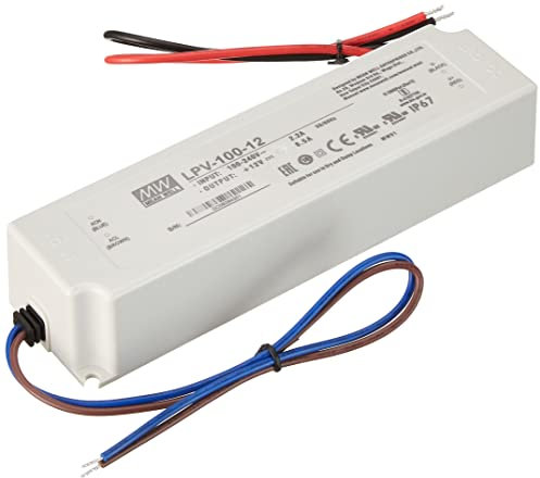 MeanWell LPV-100-12 LED-Treiber, 100.W, 12.V, 8,5.A, Weiß