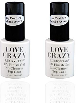 LOVECRAZY-Kit de Esmaltes de Uñas en Gel Semipermanente (2Uds de Top Coat)