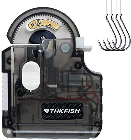 THKFISH Hakenbindegerät Angelhaken Angelzubehör Tragbare Elektrische Automatische Maschine Hakenbindegerät Angelzubehör Set