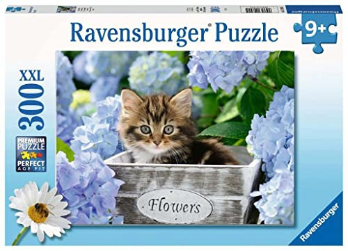 Ravensburger Kinderpuzzle - 12894 Kleine Katze - Tier-Puzzle für Kinder ab 9 Jahren, mit 300 Teilen im XXL-Format