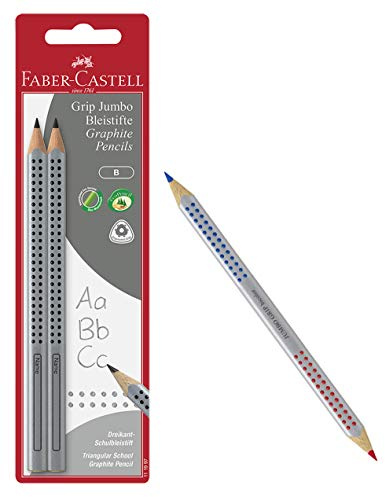 MPD Schreiblernbleistift Jumbo Grip, Härte B, Faber-Castell + 1 weitere Artikel