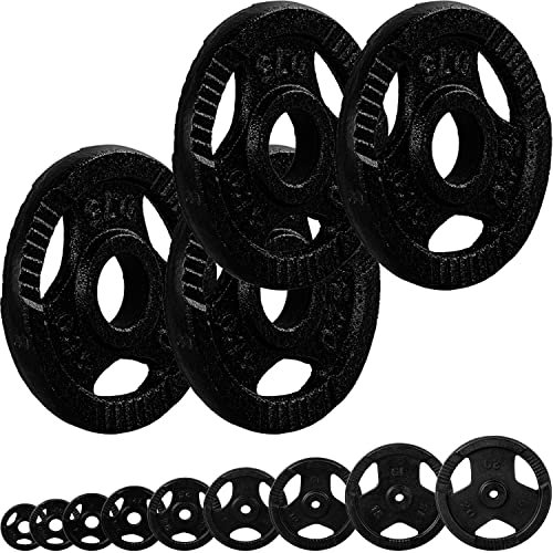 MOVIT® Hantelscheiben Set PRO, Gusseisen Gripper, 30/31 mm Standardnorm, schadstoffgeprüft, 4x 0,75kg