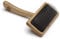 Mikki Bamboo Soft Pin Slicker Brush for Dog, Cat, Puppy, for Medium, Long and Curly Coats, Removes Knots, Tangles, Dead Hair, Handmade from Natural Bamboo, Medium