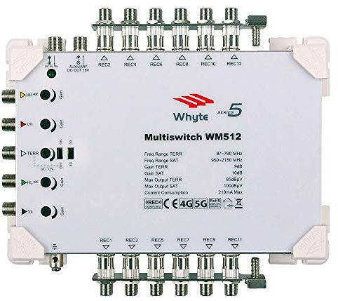 WM512 Series 5 Wire 12 Way MULTISWITCH | Aerial/Satellite AMPLIFIERS/Distribution Aerial Satellite Equipment, 1 X Qty - 10002