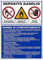 NEW CARTELLO SEGNALETICO - DEPOSITO GASOLIO Norme di COMPORTAMENTO - Adesivo Extra Resistente, Pannello in Forex, Pannello In Alluminio (ADESIVO 30X42 cm)