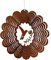 Edelrost Windspiel Spirale Kolibri Vogel 24cm filigran Gartendeko Rost Deko Metall Hänger Fensterdekoration Balkon Terrasse Garten Geschenk
