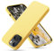 OitiYaa Silicone Case Compatible with iPhone 14 Case 6.1 Inch, Soft Ultra Slim Protective Shockproof Liquid Silicone Phone Case with Anti-Scratch Microfiber Lining, Yellow
