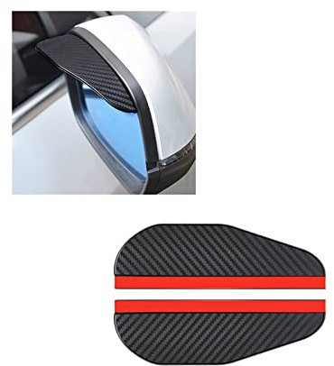 Auto Windabweiser Für VW Für Golf 7 Mk7 GTE GTD GTI R Fließheck 2015-2021 Fenstervisier Lüftungsmarkise Regenschutzabdeckung Deflektor Zubehör Deflector Regenschutz Visor (Farbe : Rain Eyebrow)
