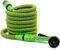 The Secret Home - Manguera de Jardín Extensible - Manguera con Pistola de Pulverización con 7 Funciones de Riego - Ideal para Jardín, Terraza, Huerto, Balcón (15 m, Verde/Naranja)