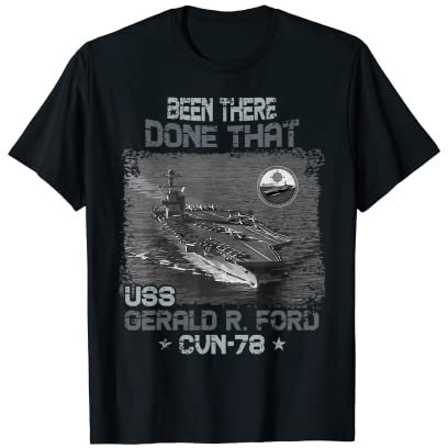 USS Gerald R. Ford CVN-78 Flugzeugträger US Militär T-Shirt