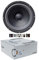 KIT SET PER CIARE HW250 1 woofer da 25 cm 250 mm 10 di diametro, da 90 watt rms e 180 watt max, impedenza 8 ohm, per casa, party, 1 pezzo + 5 sticker omaggio