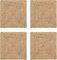 Geflochtene Jute-Platzsets, 30,5 x 30,5 cm, natürlich, Bauernhaus, wendbar, gewebte Boho-Matten für Küche und Esstisch (4 Stück)