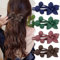 Ypkia Blumen Haarklammer Groß Haarspangen Damen Matt Haarspage Entenschnabel-Form Haarnadel Haarschmuck Für Frauen Mädchen (4 Stück)