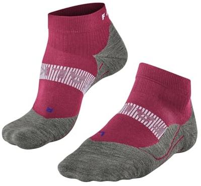 FALKE Damen RU4 Cool Short Laufsocken atmungsaktives schnelltrocknendes Funktionsmaterial mittelstarke Polsterung antiblasen kühlend kurz vegan zum Sport Jogging Running 1 Paar