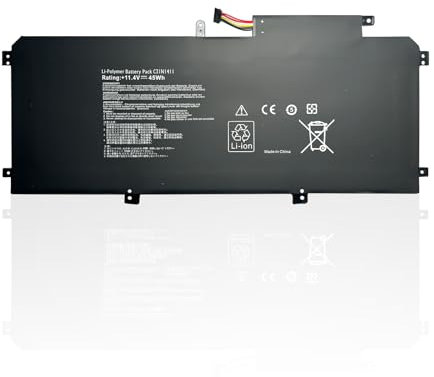 szyuya Batería para Ordenador portátil C31N1411 Compatible con ASUS ZenBook UX305 U305CA U305F U305FA U305L U305UA UX305C UX305CA-FB055T FC147T EHM1 UHM4T M3-6Y30 UX305F Series