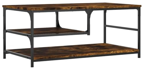 vidaXL Couchtisch Räuchereiche 90x49x40 cm Holzwerkstoff