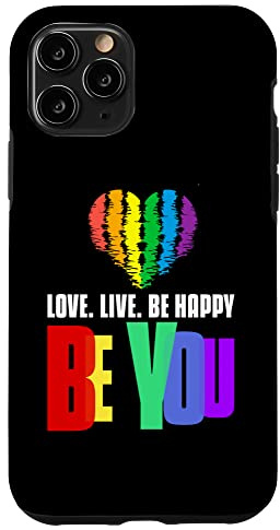 Hülle für iPhone 11 Pro Pride Phone Case Damen Herren LGBTQ Regenbogen Handyhülle